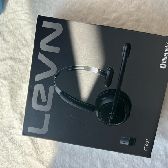 LEVN Wireless Headset with Microphone for PC, Bluetooth Headset with Mic & Mute - Picture 3 of 3